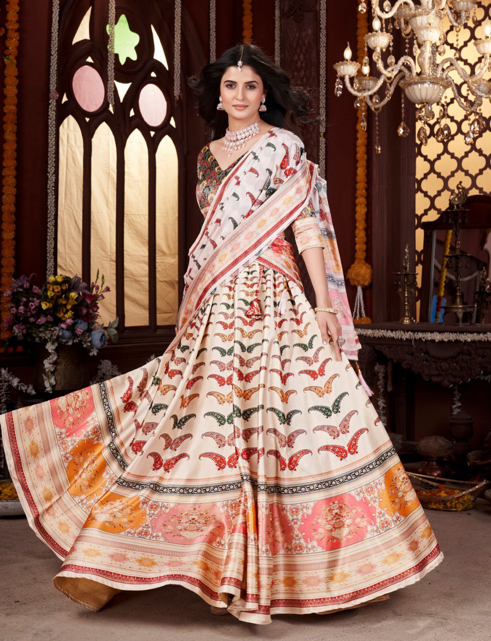 Trending NAVRATRI SPECIAL Bollywood Printed Lehenga Choli ✨ Digital Printed | Party Wear | Side Wear Collection  👑 KING OF QUALITY 👑